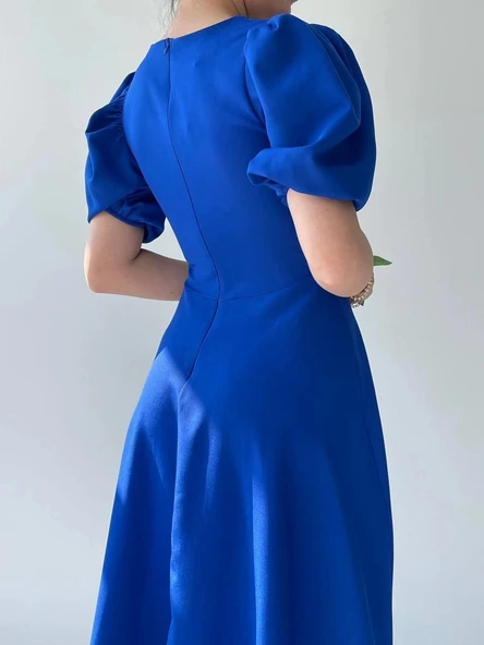 Catania Balon Kol Elbise - Resim 5