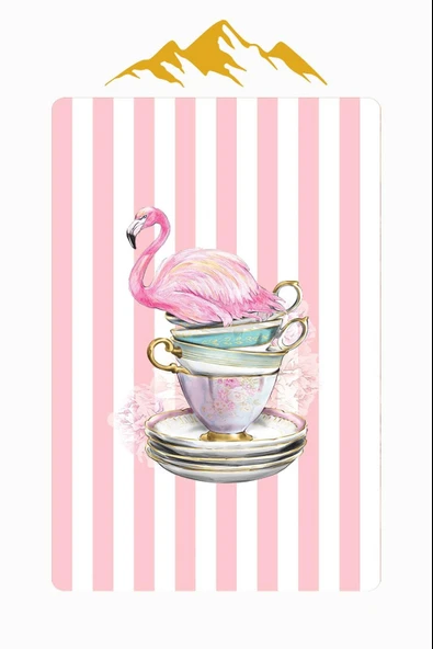 Flamingo Desenli Dijital Baskı Kaymaz Taban Mutfak Halısı H0049 Renkli 180 X 280 - Resim 3