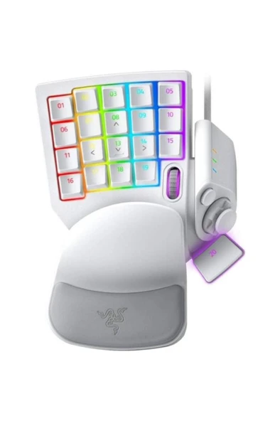 Razer Tartarus Pro Mercury Edition Analog Optical Switch Kablolu Oyuncu Klavyesi ürün görseli 1