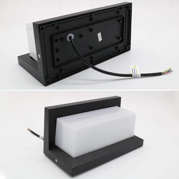 Elektrikle Çalışır, 30 Watt 3200 Kelvin İç ve Dış Mekan Aplik, Bahçe, Kapı Girişi, Balkon Armatürü - Resim 4