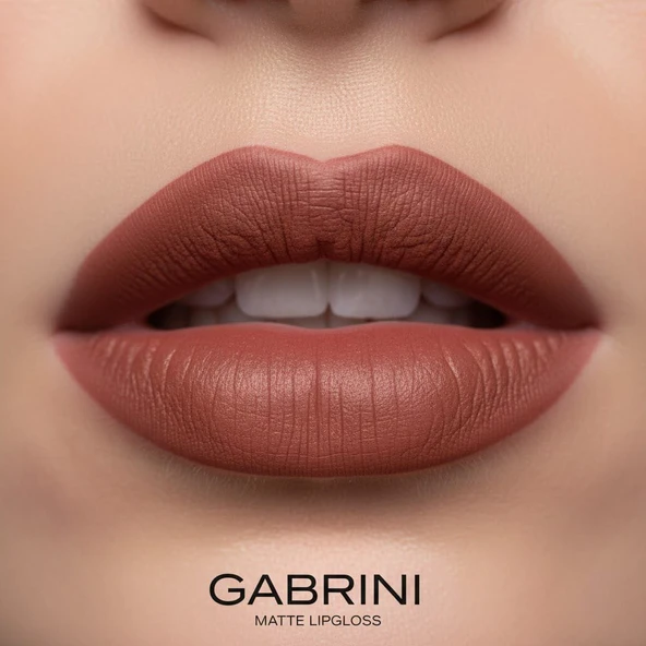 Gabrini Matte Lipgloss Mat Gül Kurusu Likit Ruj - Resim 2