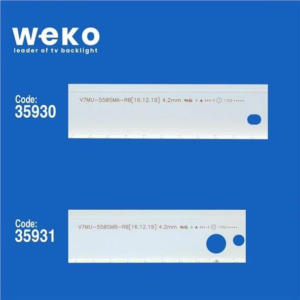 Samsung UE55MU8000T 55'' İnç 2 Adet Tv Led Bar ( Tvnizin içindeki led barla aynısı olduğunu görmeden almayınız. Led bar ürünlerinde paket açıldığında iade kabul edilmemektedir. ) - Resim 2