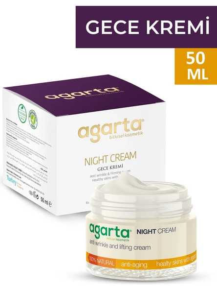 Agarta Doğal Yaşlandırma Karşıtı Anti Aging Gece Kremi 50 ml ürün görseli