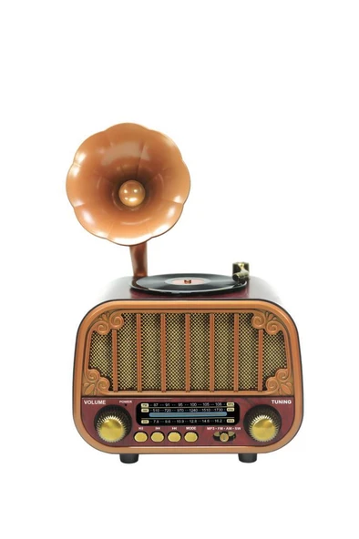 Torima D76 Koyu Kahve Nostaljik Bluetooth Hoparlör – Radyo, USB/TF, AUX, Speaker - Resim 4