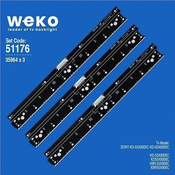 Sony KD-55X9005C 55'' 3 Adet Tv Led Bar ( Tvnizin içindeki led barla aynısı olduğunu görmeden almayınız. Led bar ürünlerinde paket açıldığında iade kabul edilmemektedir. ) ürün görseli