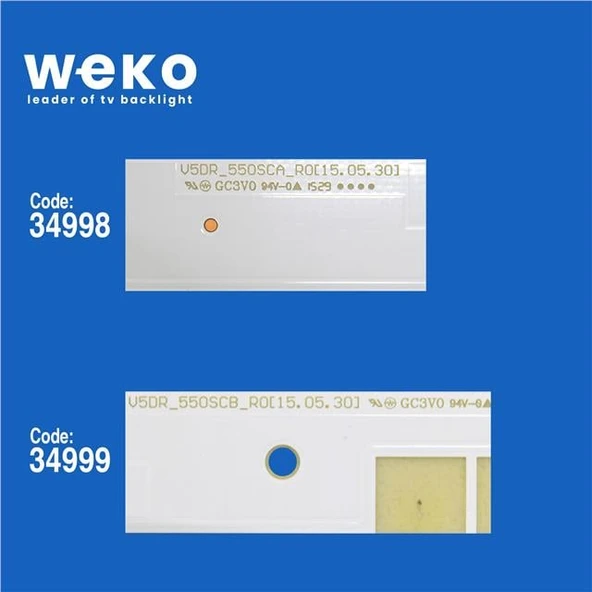 Samsung UN55JS700DF 55'' İnç 18 Adet Tv Led Bar ( Tvnizin içindeki led barla aynısı olduğunu görmeden almayınız. Led bar ürünlerinde paket açıldığında iade kabul edilmemektedir. ) - Resim 2