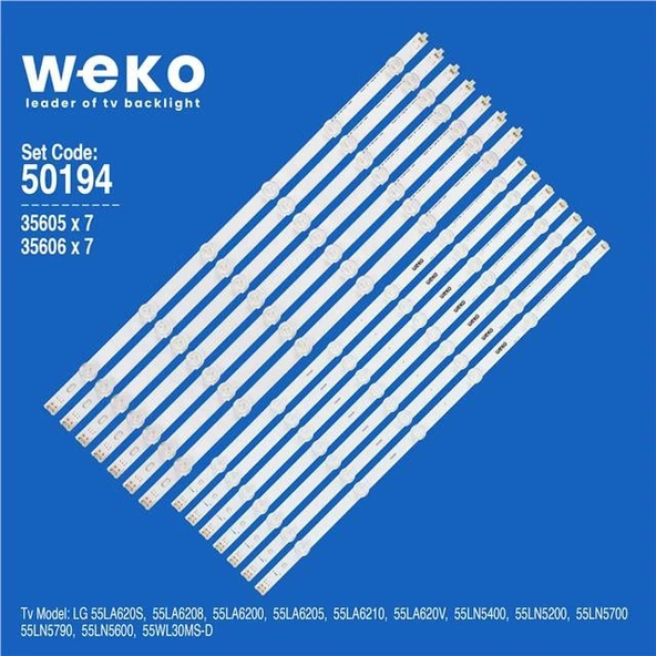 Lg 55WL30MS-D 55'' İnç 14 Adet Tv Led Bar ( Tvnizin içindeki led barla aynısı olduğunu görmeden almayınız. Led bar ürünlerinde paket açıldığında iade kabul edilmemektedir. ) ürün görseli