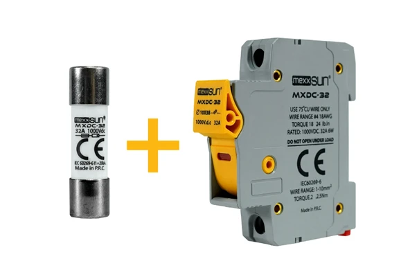 Mexxsun 16A 1000V DC Sigorta + Sigorta Yuvası ürün görseli