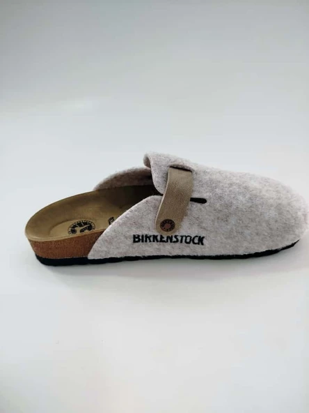 BİRKENSTOCK BOSTON KEÇE TERLİK BEJ - Resim 6