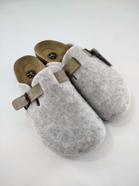 BİRKENSTOCK BOSTON KEÇE TERLİK BEJ - Resim 2