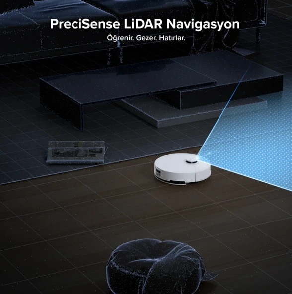 Roborock S8 Pro Akıllı Robot Süpürge - Beyaz - Resim 7