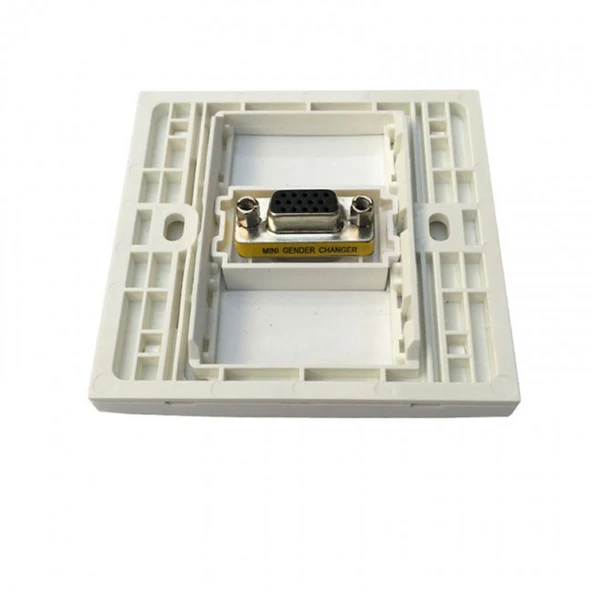 VGA duvar tipi kasalı priz sıva üstü vga priz - Resim 4