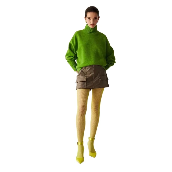 Penti Kadın Fashion File Desenli Külotlu Çorap - Resim 2