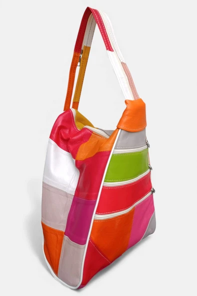 Lederax Hakiki Deri Çok Gözlü Sırt Ve Omuz Çantası LD619 ürün görseli