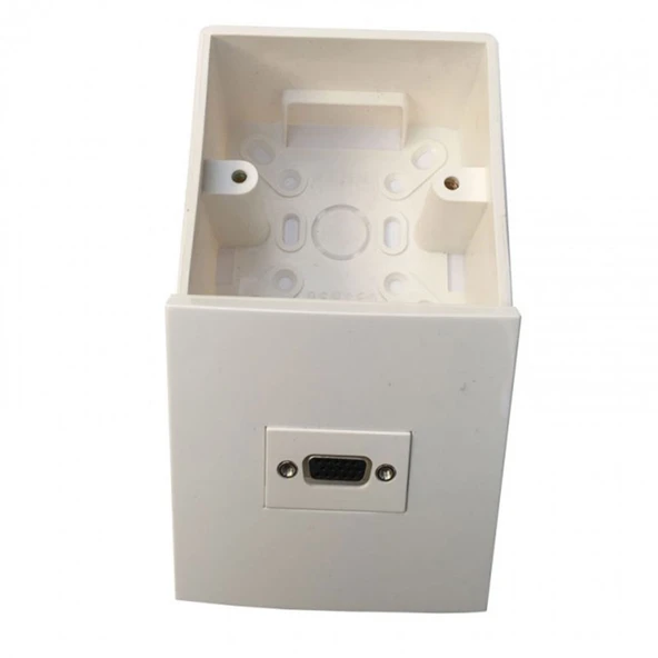 VGA duvar tipi kasalı priz sıva üstü vga priz - Resim 2