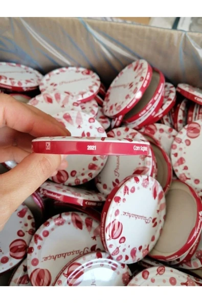 Paşabahçe Karışık Desenli Konserve Kavanoz Kapağı 100 Adet - Resim 4