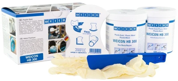 Weicon HB 300 Onarım ve kalıplama için yüksek sıcaklığa dayanıklı epoksi reçine sistemi 500 gr ürün görseli 1