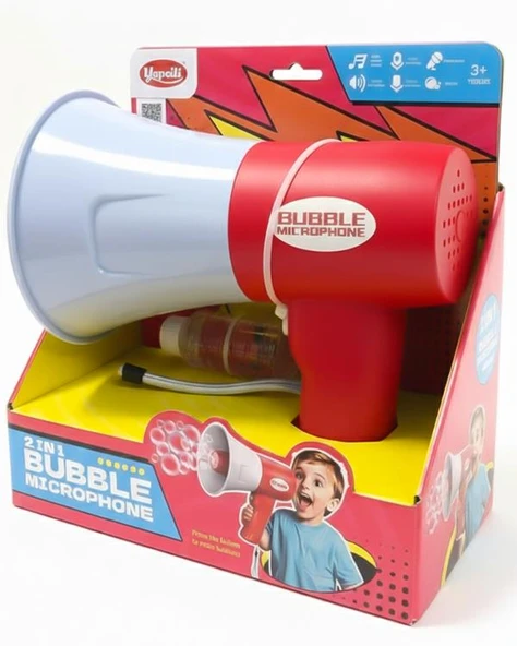 Karsan Oyuncak Köpük Atan Ses Kayıtlı Megafon Kırmızı 44324G ürün görseli