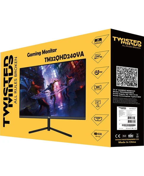 Twısted Mınds 32" TM32QHD240VA Qhd 2k 240HZ 0,5ms HDMI Dp HDR10 Gamıng Monitör - Resim 5