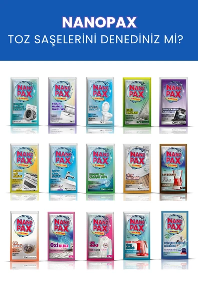 BULAŞIK MAKİNESİ PARLATICILI TOZ DETERJAN 6 X 10GR SAŞE - Resim 8