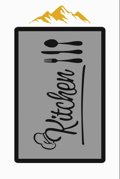 Kitchen Desenli Dijital Baskı Kaymaz Taban Mutfak Halısı H0061 RENKLİ 180 X 280 - Resim 3