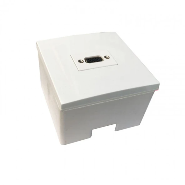 VGA duvar tipi kasalı priz sıva üstü vga priz ürün görseli 1