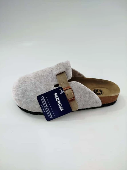 BİRKENSTOCK BOSTON KEÇE TERLİK BEJ - Resim 5