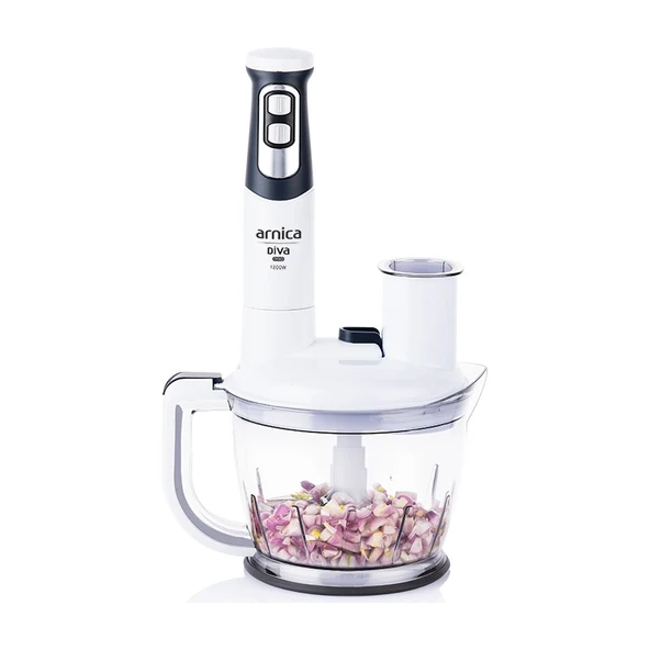 Arnica Diva Pro Rendeli El Blender Seti Beyaz GH21800 - Resim 2