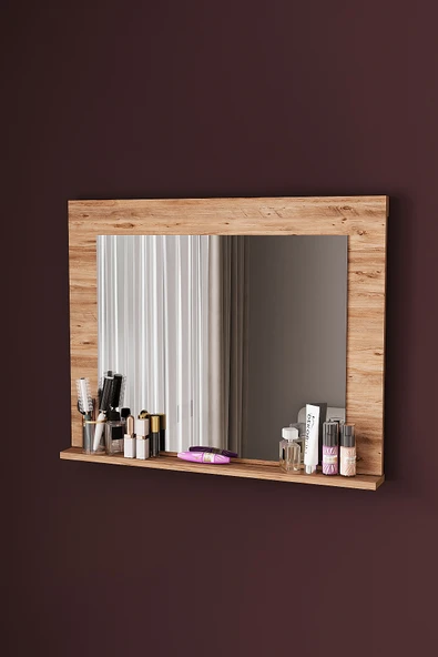 DF06102 Raflı Dekoratif Duvar Aynası Makyaj Aynası - Resim 6