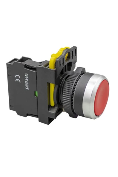 A5-01 YAYLI BUTON KIRMIZI 1NC 22 MM ürün görseli 1