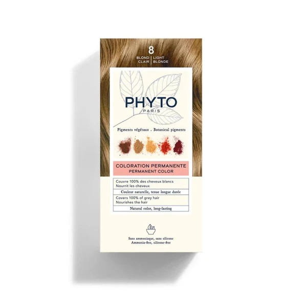 Phyto Color Bitkisel Saç Boyası - 8 Blond Clair Sarı ürün görseli