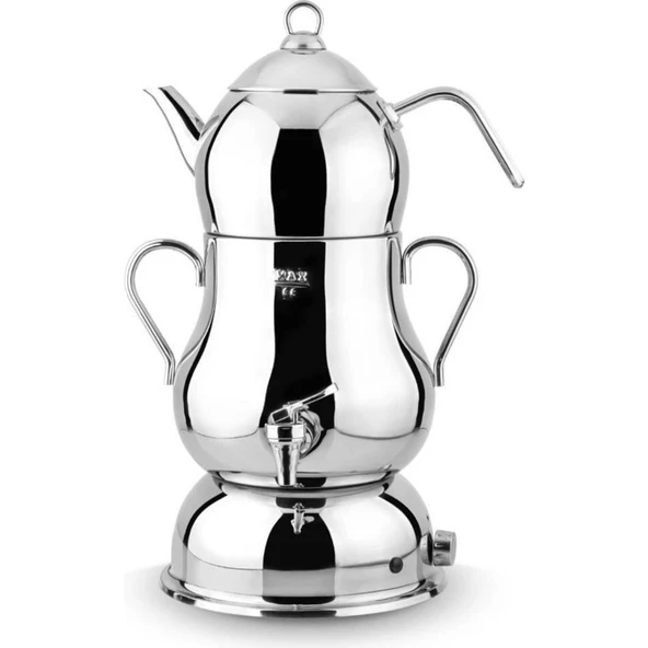 Lines Şahmeran Çelik Gövde Metal Kulp Elektrikli Semaver ürün görseli