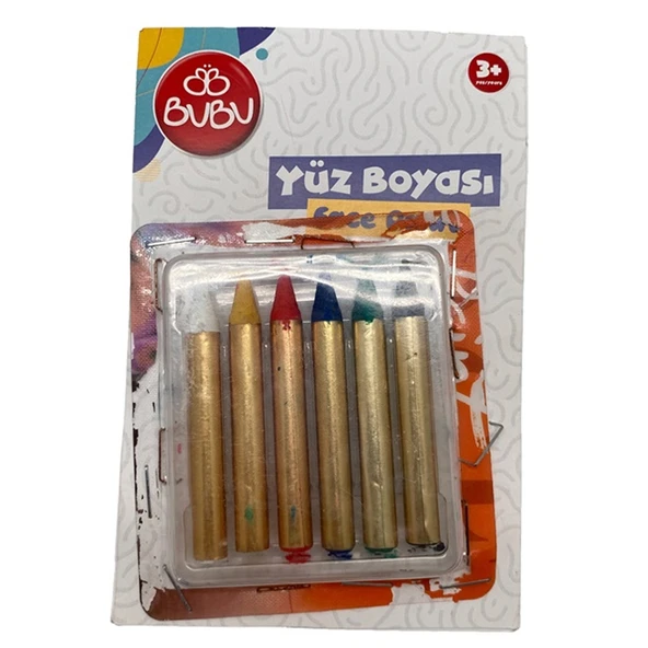 Bu-bu Yüz Boyası 6 Renk ürün görseli 1