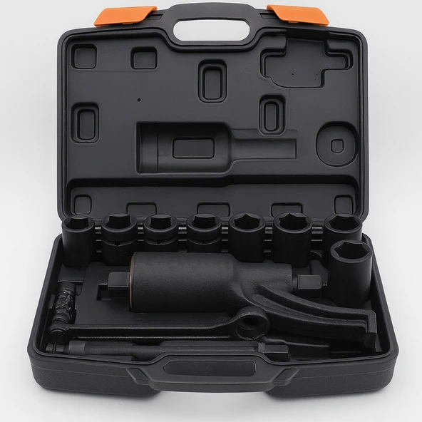 Mekanik Tork Artırıcı Lokma Seti 1'' 4800 Nm Yüksek Güç Ağır Hizmet Profesyonel Takım Seti ürün görseli