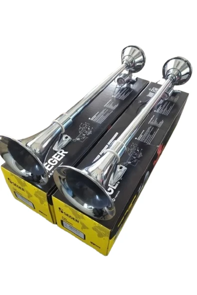 Seger -82mh Marin Havalı Korna 12v, Krom Borulu 1 Adet ürün görseli 1