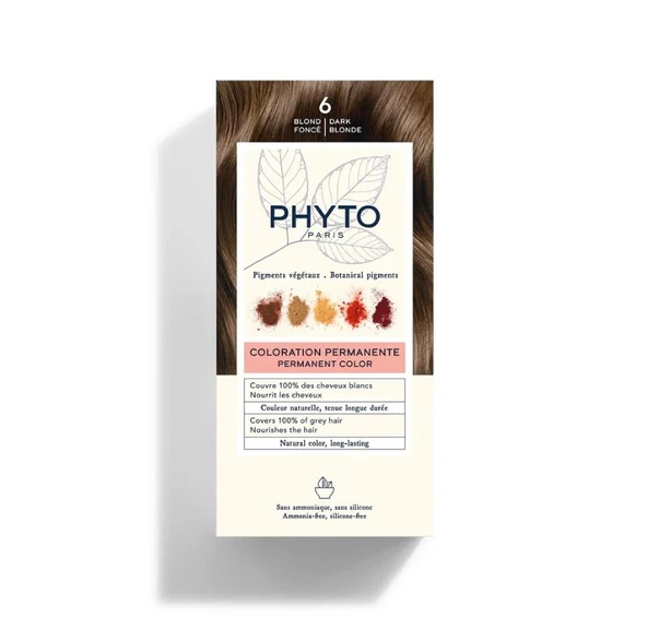 Phyto Color Bitkisel Saç Boyası - 6 - Koyu Kumral ürün görseli