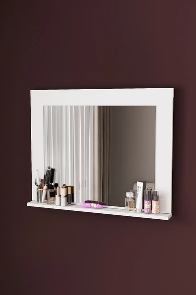 DF06102 Raflı Dekoratif Duvar Aynası Makyaj Aynası ürün görseli 1