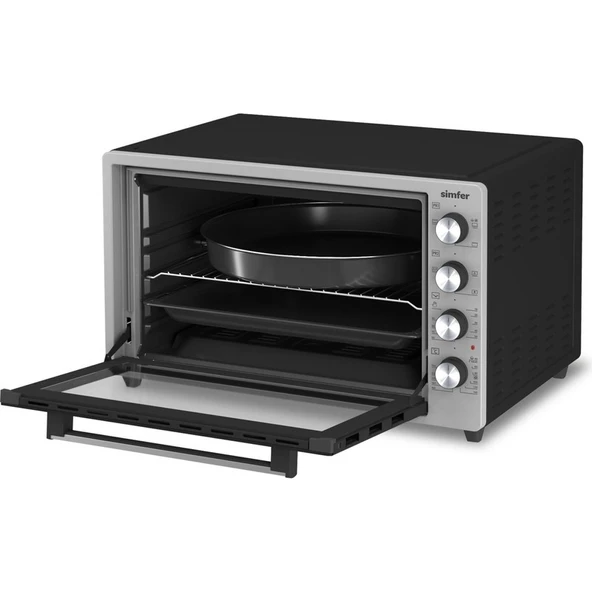 Simfer 7033 Inox Gri 70 Litre Turbo Midi Fırın - Resim 3