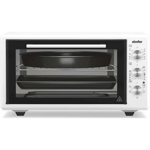 Simfer 4546 45 Lt Klasik Beyaz Turbo Mekanik Saat Lamba - Resim 2