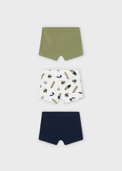 Mayoral Erkek Çocuk Üçlü Boxer Set Yeşil - Resim 2