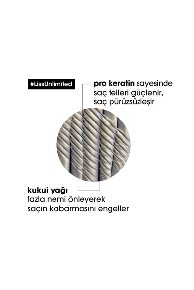 Expert Liss Unlimited Elektriklenme Karşıtı ve Yumuşaklık Veren Maske 250ml - Resim 2