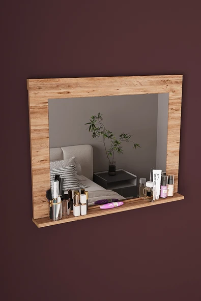 DF06102 Raflı Dekoratif Duvar Aynası Makyaj Aynası - Resim 8