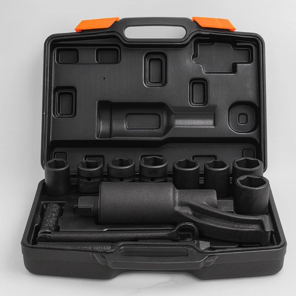 Mekanik Tork Artırıcı Lokma Seti 1'' 4800 Nm Yüksek Güç Ağır Hizmet Profesyonel Takım Seti - Resim 5