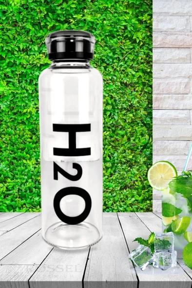 Rossel Premium Borosilikat Cam Matara 500 ml Siyah H2O81460 ürün görseli