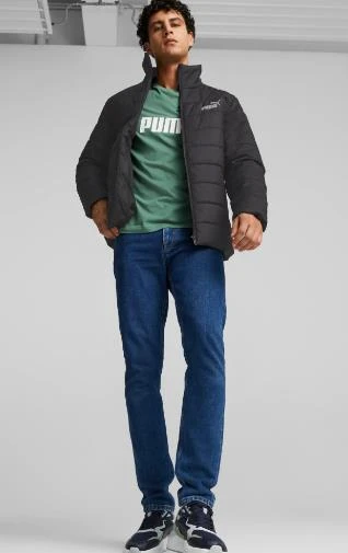 Puma Essentials Padded Erkek Siyah Ceket Mont 849349-01 - Resim 5