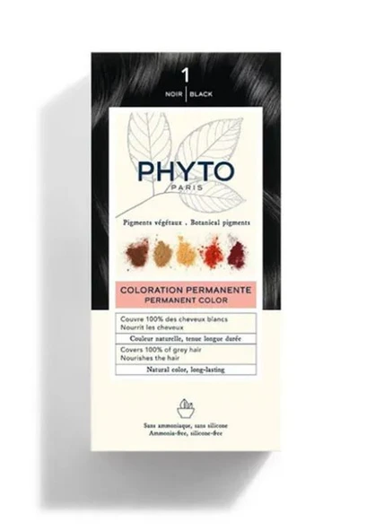 Phyto Phytocolor Bitkisel Saç Boyası - 1 Siyah ürün görseli