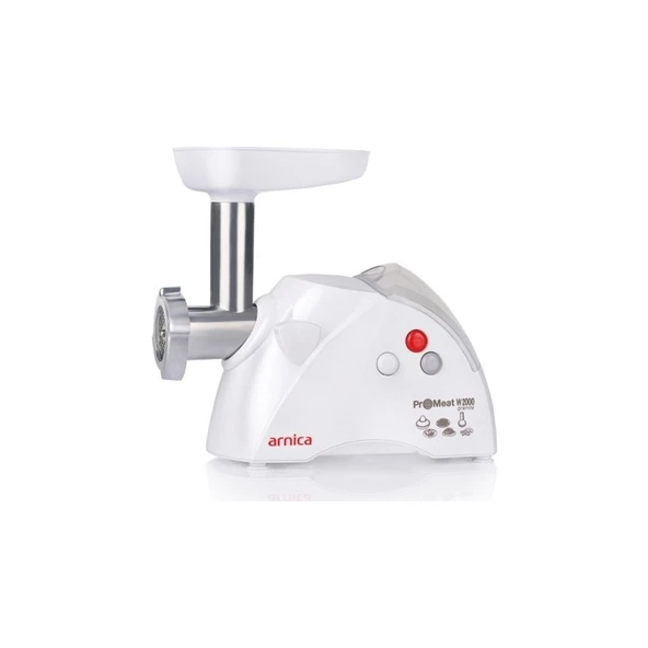 Arnica Promeat Grande Et Kıyma Makinesi 1400W Paslanmaz Çelik Bıçaklı Sucuk ve İçli Köfte Aparatlı ürün görseli