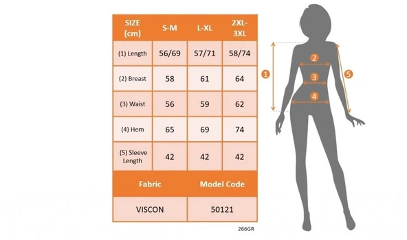 Kadın Uzun Kollu Derin V Yaka ön Kısa Arka Uzun Viskon Bluz - Resim 4