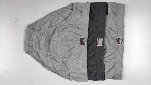 Öztaş 1120 Erkek 3'lü Melanj Tanga Külot - Resim 2