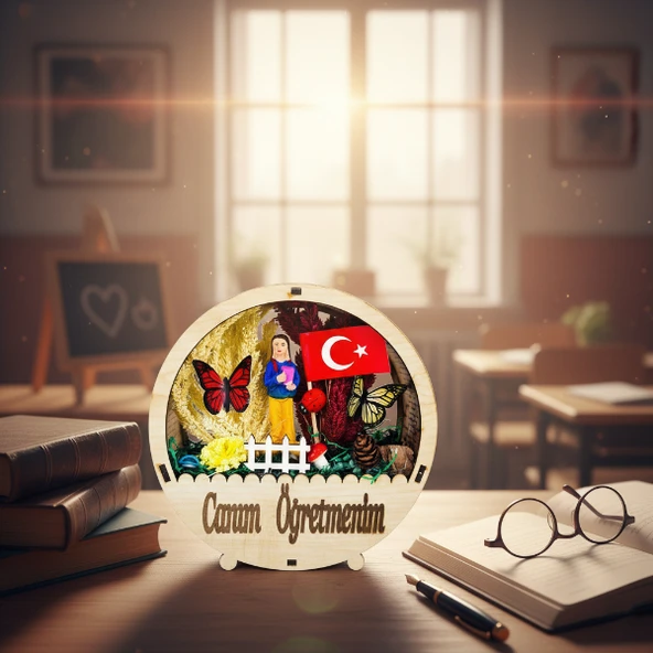 Yuvarlak Saksı Teraryum - Öğretmenler Günü Hediyesi - Resim 4